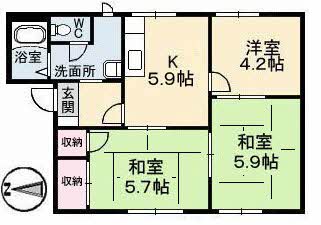 1階の間取り図