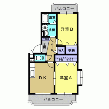 1階の間取り図