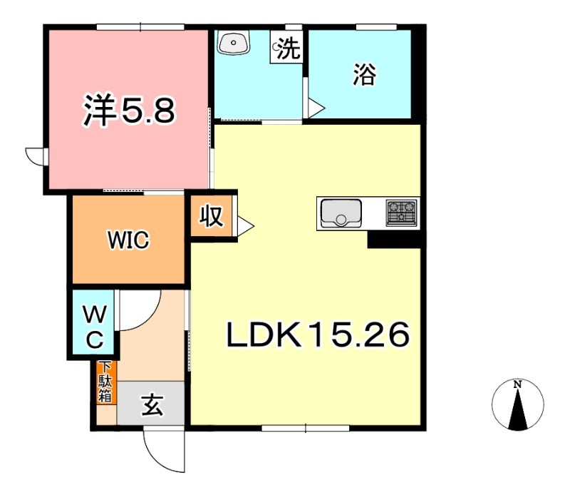 1階の間取り図