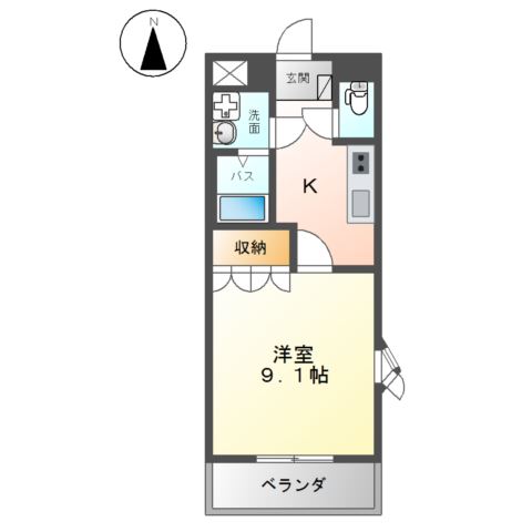 2階の間取り図