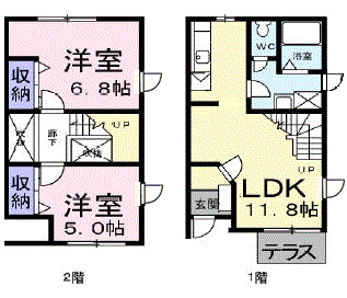 1階の間取り図