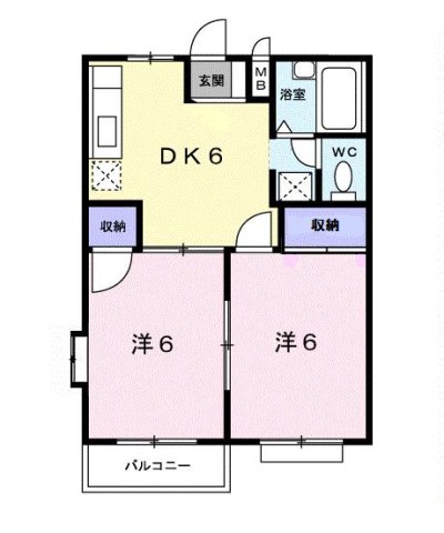 2階の間取り図