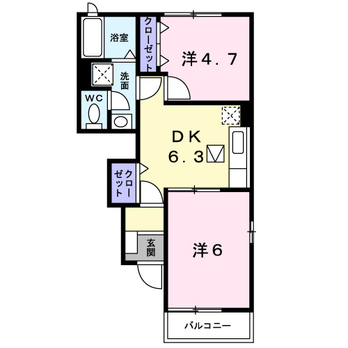 1階の間取り図