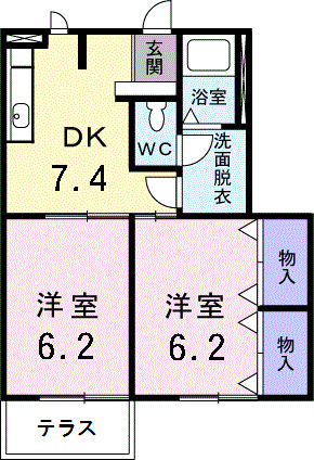 1階の間取り図