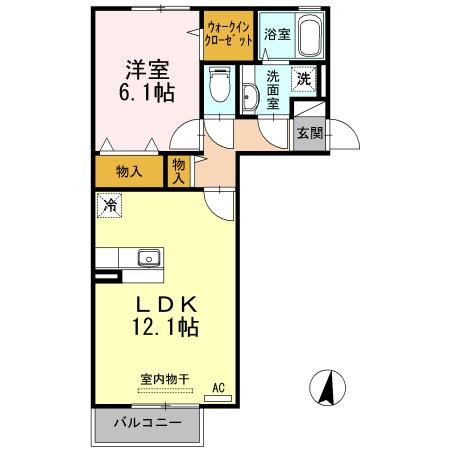 2階の間取り図