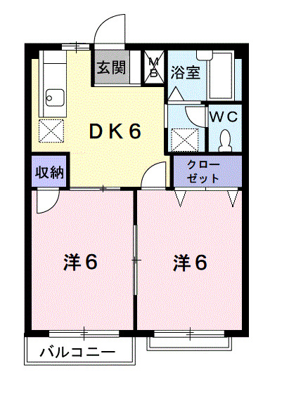 2階の間取り図