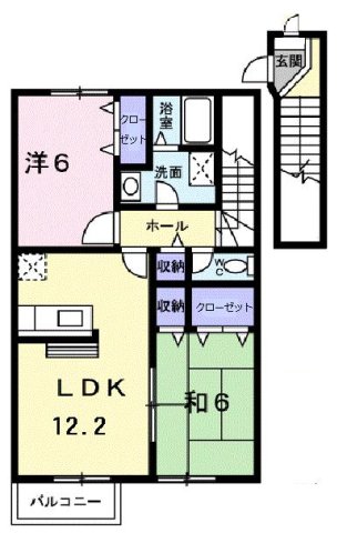 2階の間取り図