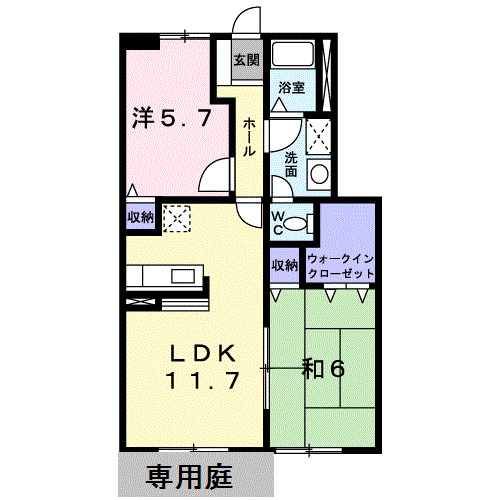 1階の間取り図
