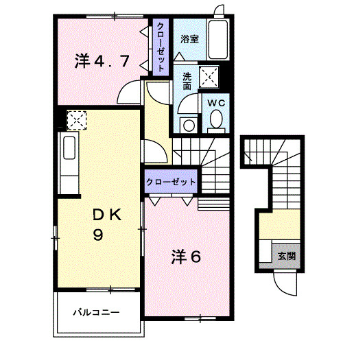 2階の間取り図