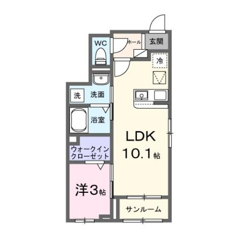 1階の間取り図