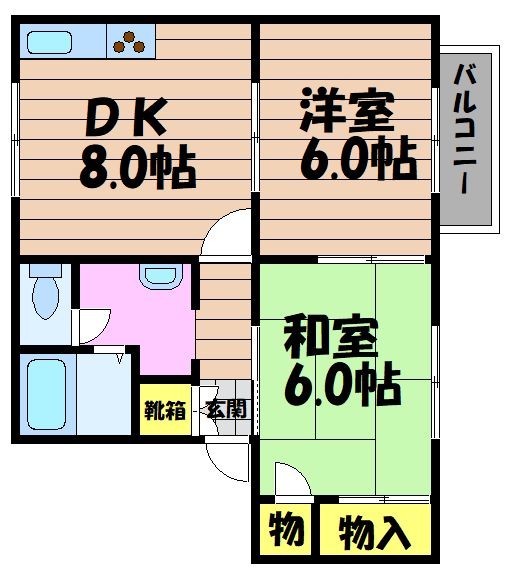 2階の間取り図