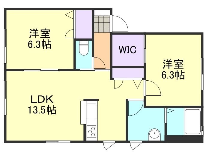 2階の間取り図