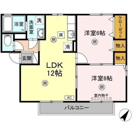 1階の間取り図