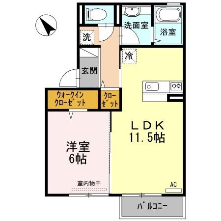 2階の間取り図
