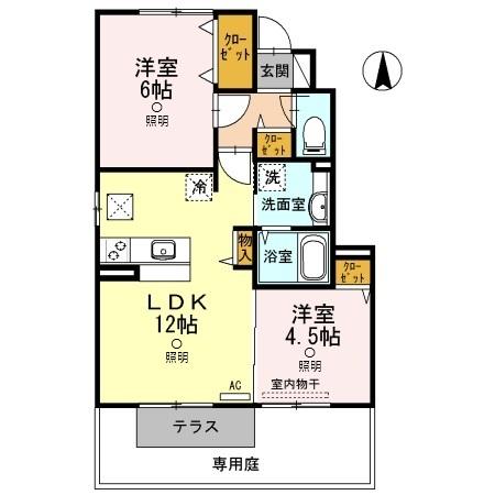 1階の間取り図