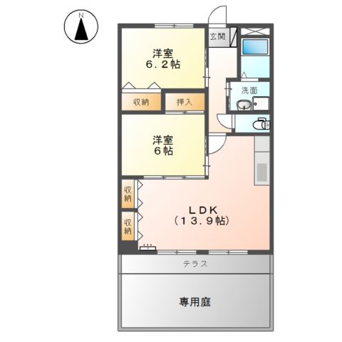 1階の間取り図