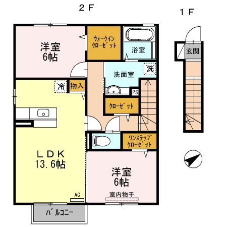 2階の間取り図