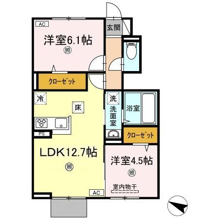 1階の間取り図