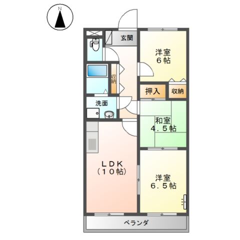 1階の間取り図