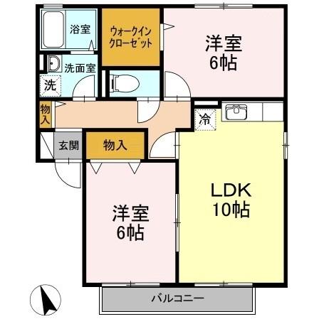 2階の間取り図