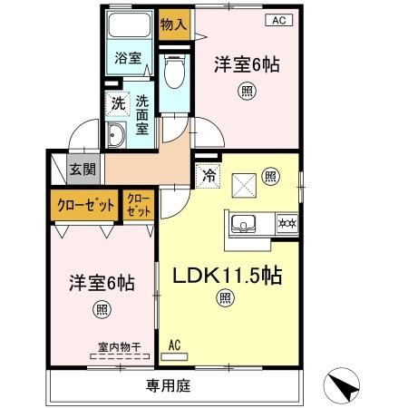 1階の間取り図