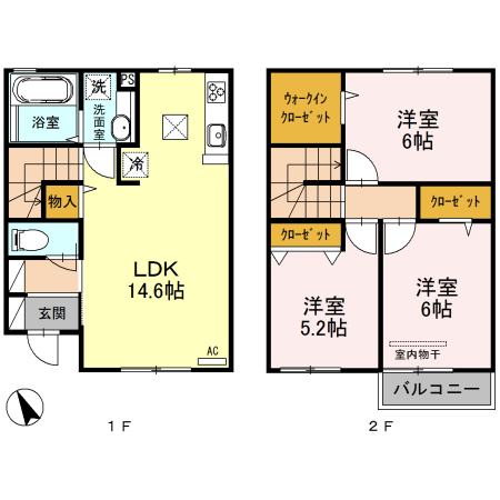1階の間取り図