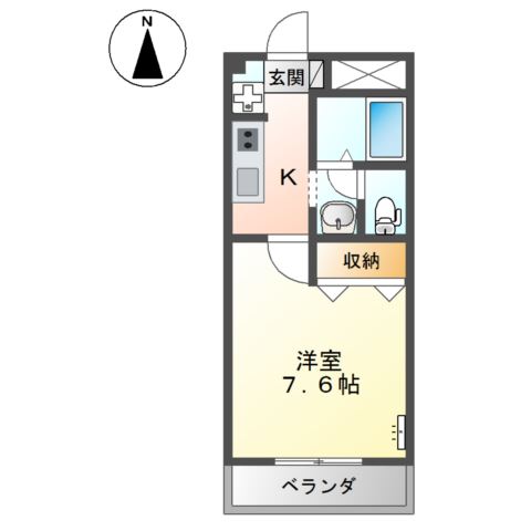 2階の間取り図