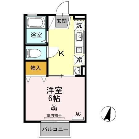 2階の間取り図