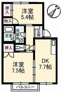 1階の間取り図