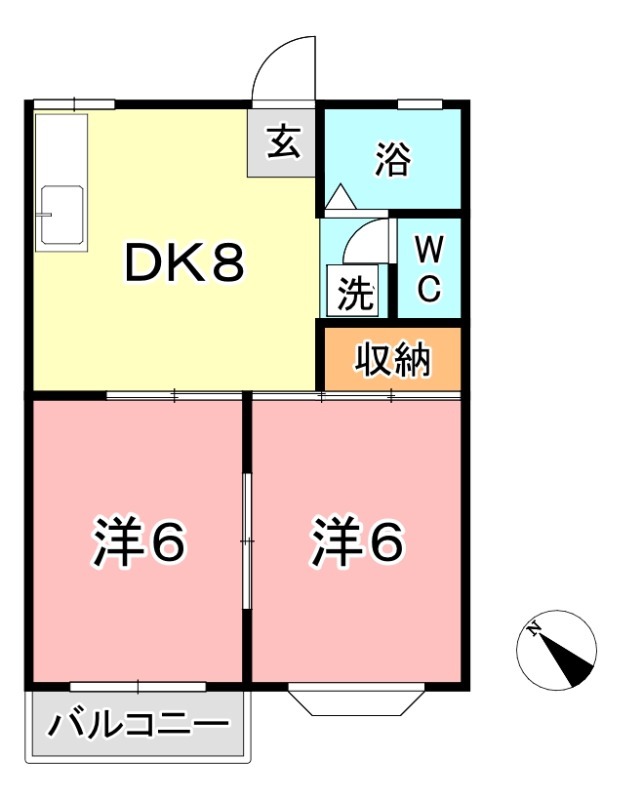 2階の間取り図