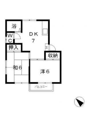 2階の間取り図