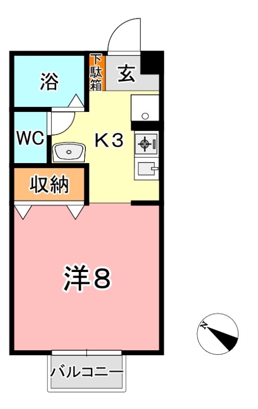 1階の間取り図