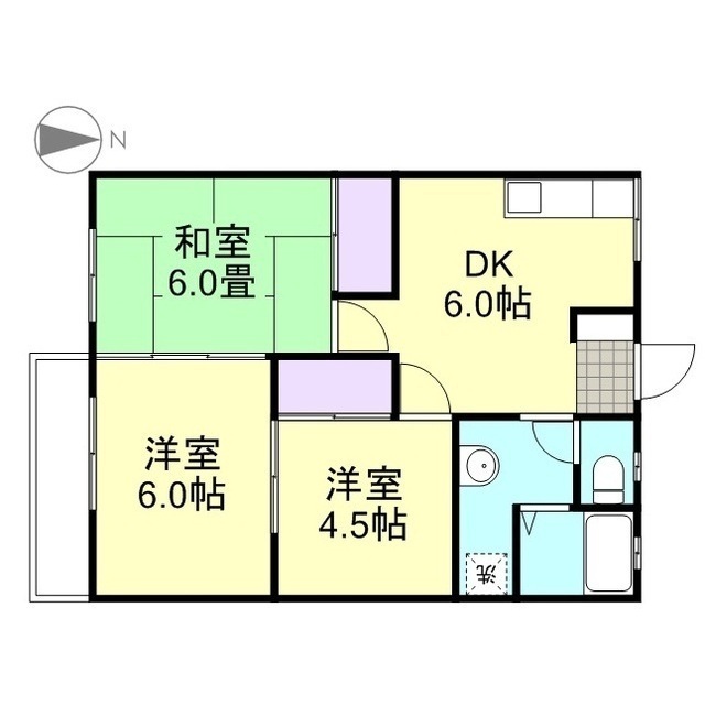 2階の間取り図