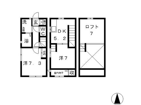 1階の間取り図