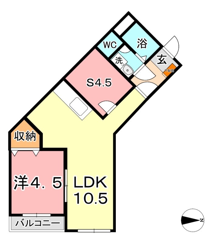 2階の間取り図