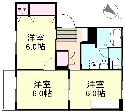 2階の間取り図