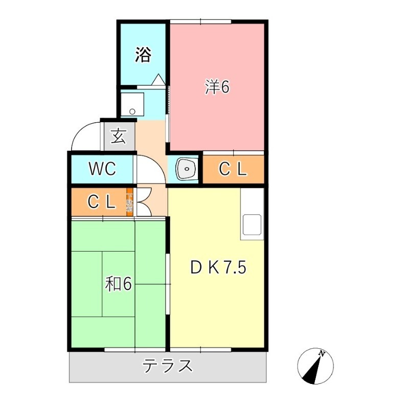 1階の間取り図