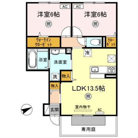 1階の間取り図