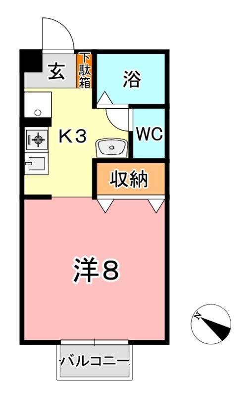2階の間取り図