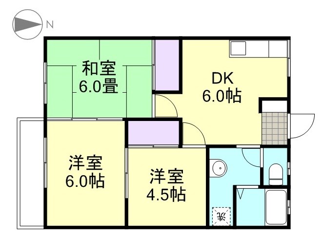 2階の間取り図
