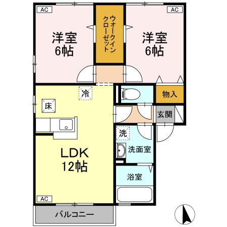 1階の間取り図