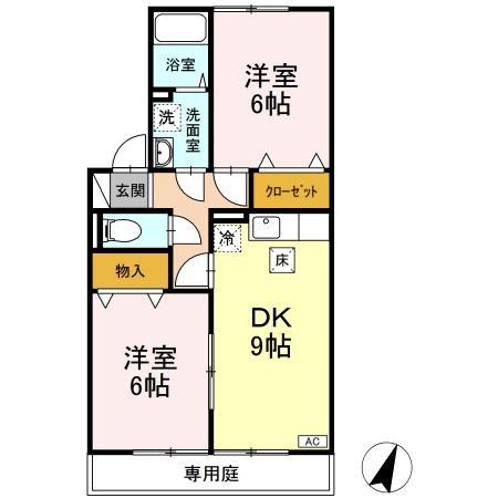 1階の間取り図