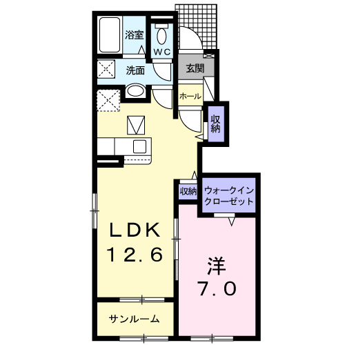 1階の間取り図