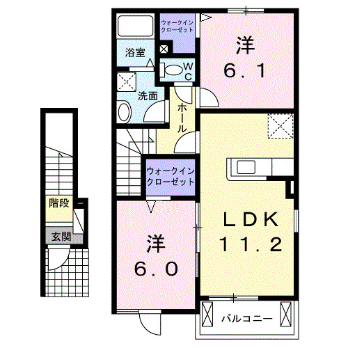2階の間取り図