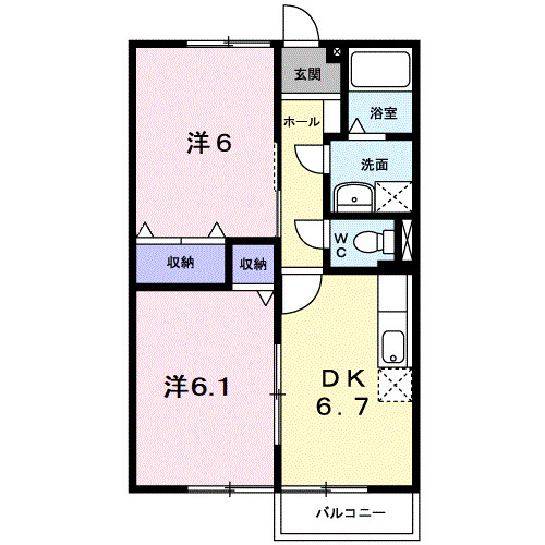 2階の間取り図