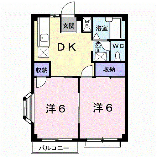 2階の間取り図
