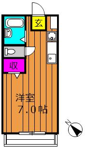 2階の間取り図
