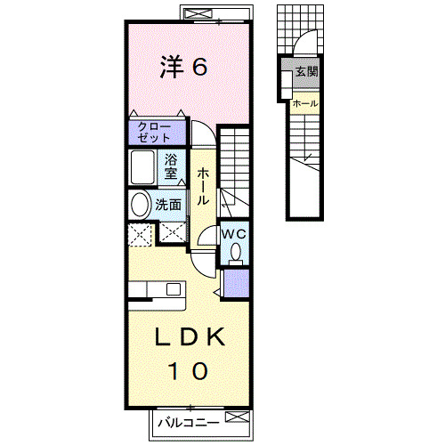 2階の間取り図