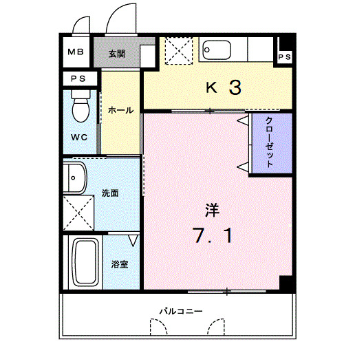 1階の間取り図