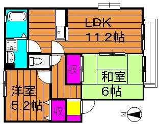 2階の間取り図
